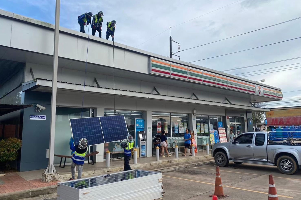 PTT Station Saen Tung, Trat, Solar Installation Project by ENSONEER