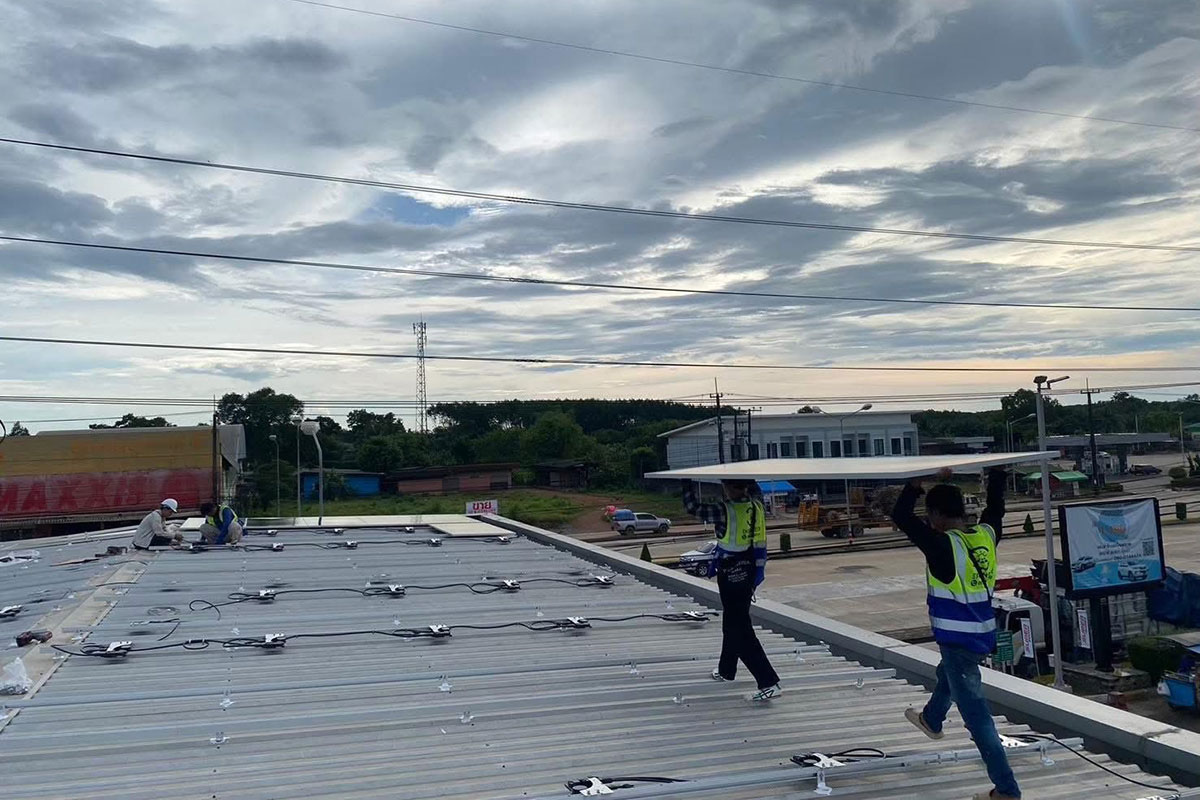 PTT Station Saen Tung, Trat, Solar Installation Project by ENSONEER