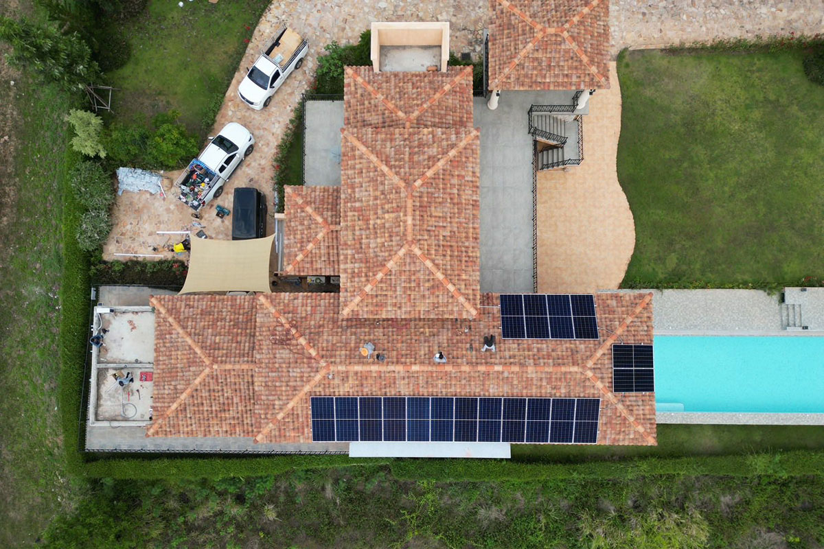 Private Residence, Khao Yai Thailand, Solar Installation Project by ENSONEER