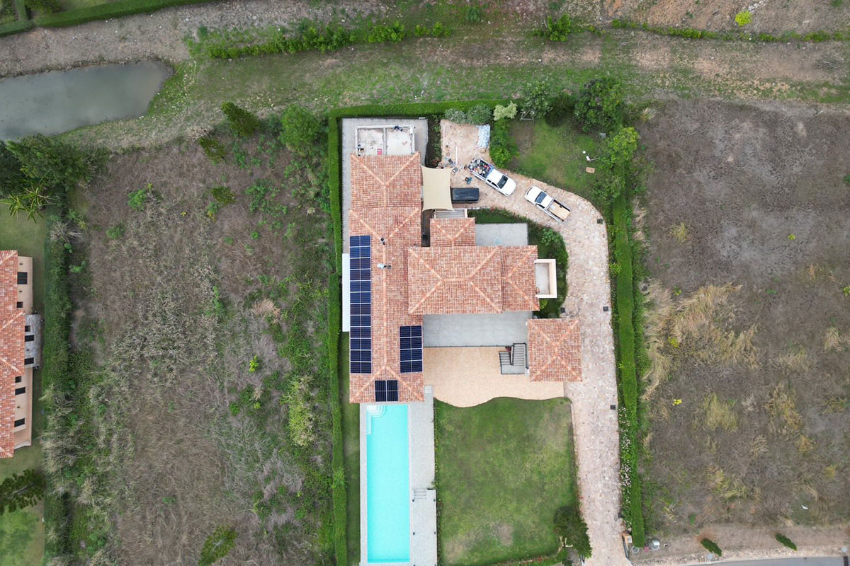 Private Residence, Khao Yai Thailand, Solar Installation Project by ENSONEER