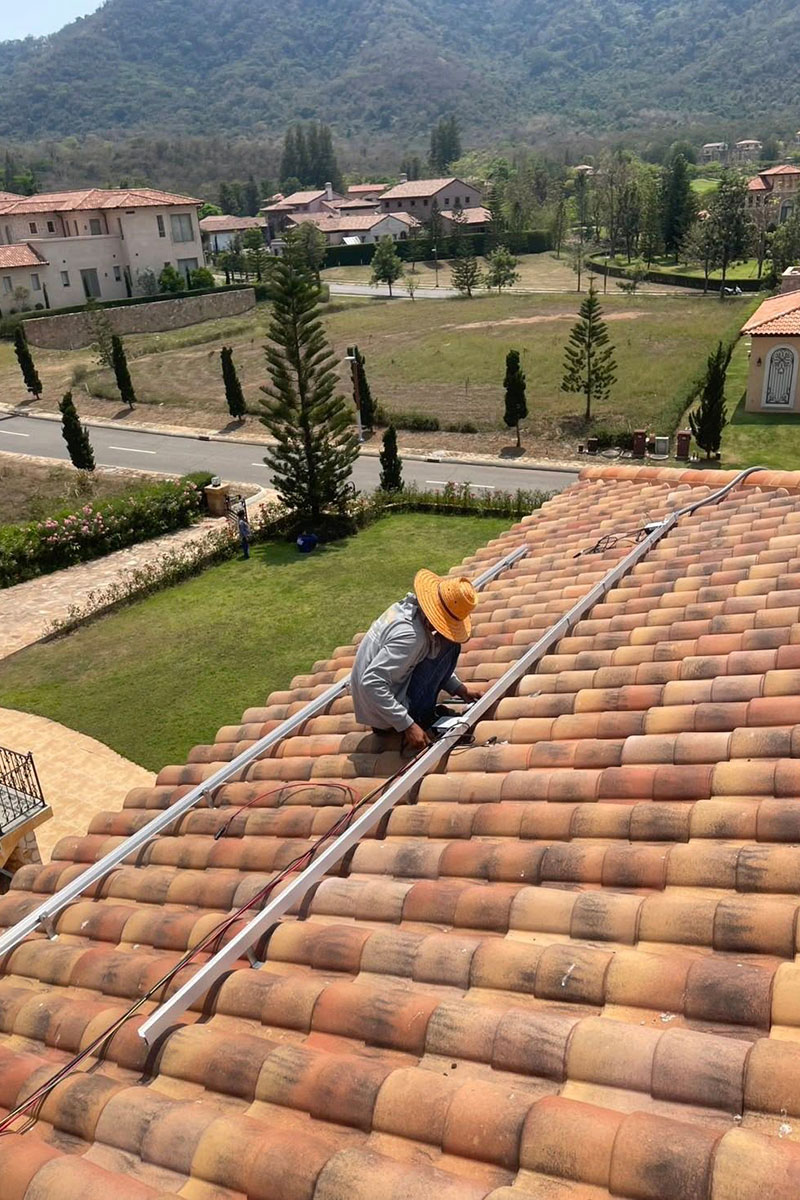 Private Residence, Khao Yai Thailand, Solar Installation Project by ENSONEER